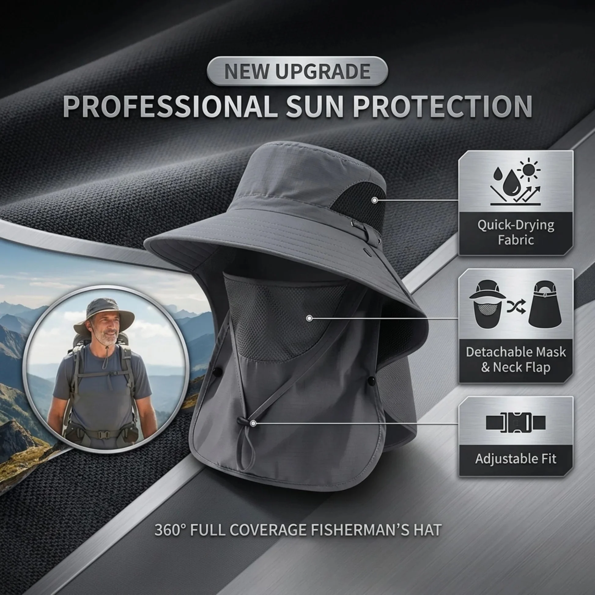 🔥 HOT DEAL Save Up To 50% Sun Protection Hat That Stops Sunburn Before It Starts🔥 thumbnail 5