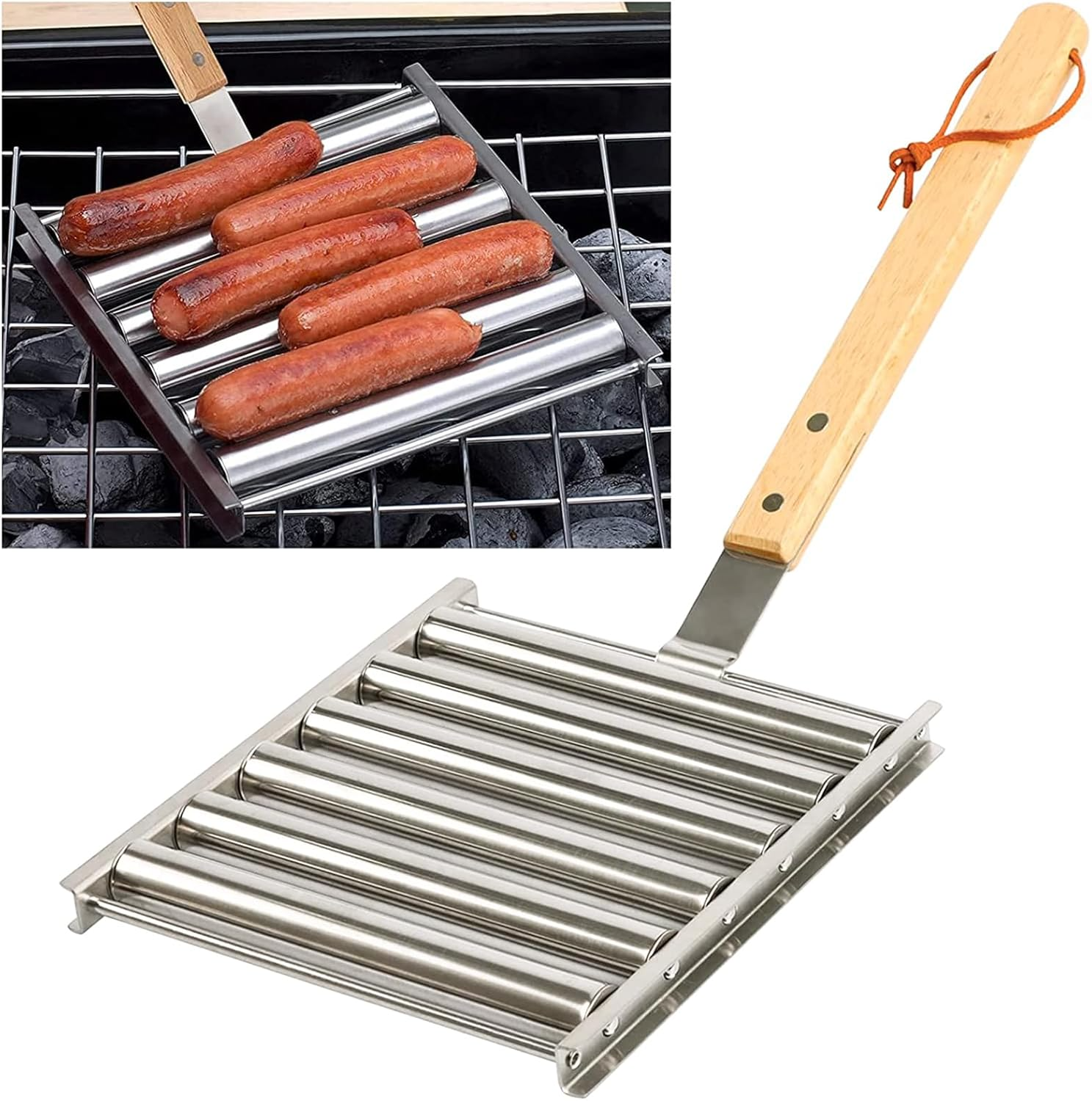 🔥SUMMER SALE OFF 50%  Hot Dog Roller for Grill🌭 thumbnail 10