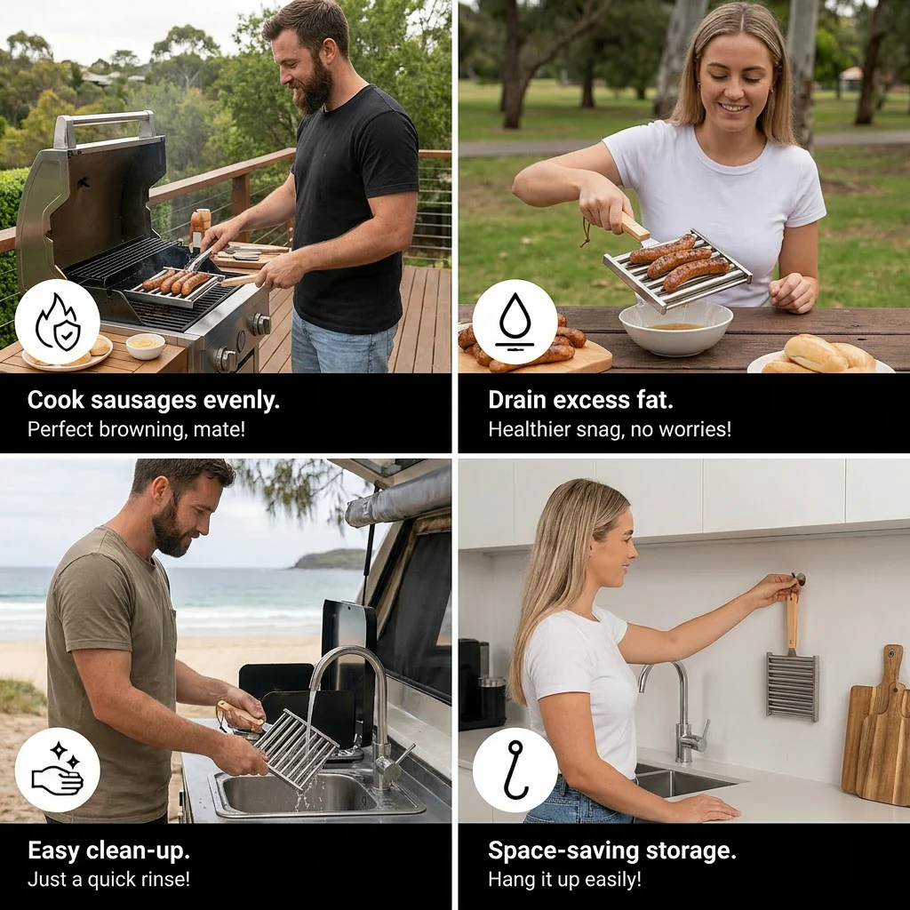 🔥SUMMER SALE OFF 50%  Hot Dog Roller for Grill🌭 thumbnail 8