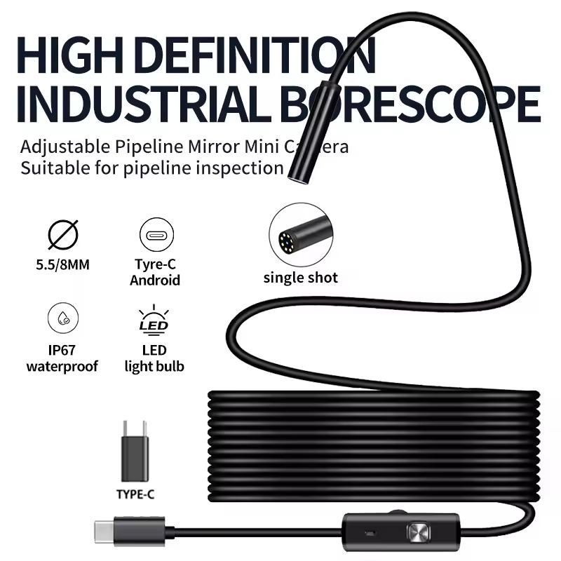 🔥Summer Sale Upto 60% Endoscope Camera with Light 📸 - Image 1