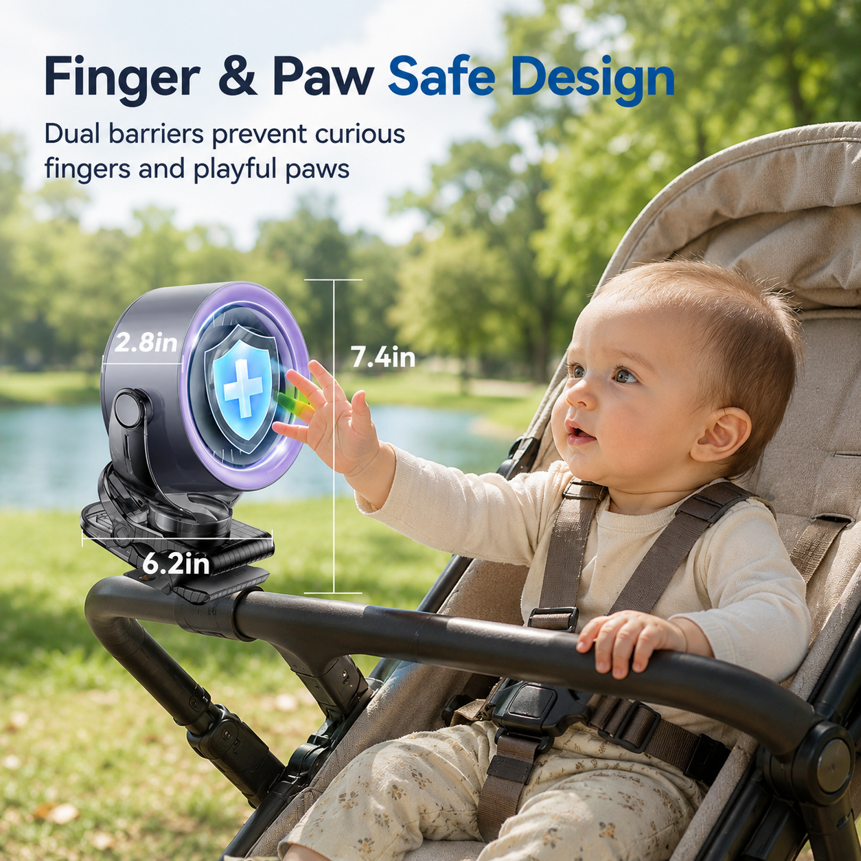 🔥Hot Deal Summer SALE OFF UP TO 50% + Free Shipping🔥4000mAh Clip-on Fan 360° Rotate Quiet Desk Fan thumbnail 7
