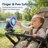 🔥Hot Deal Summer SALE OFF UP TO 50% + Free Shipping🔥4000mAh Clip-on Fan 360° Rotate Quiet Desk Fan thumbnail 7