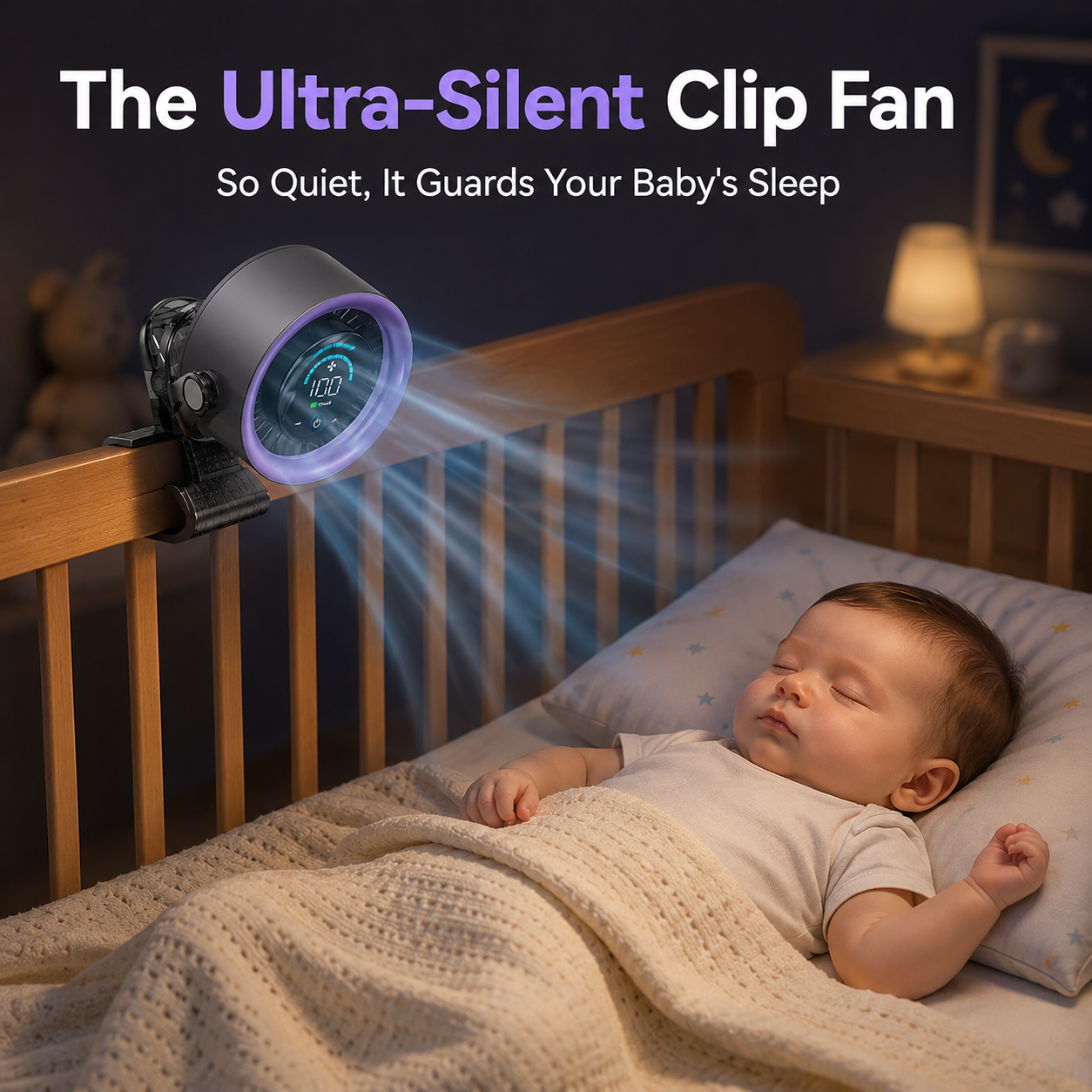 🔥Hot Deal Summer SALE OFF UP TO 50% + Free Shipping🔥4000mAh Clip-on Fan 360° Rotate Quiet Desk Fan thumbnail 6