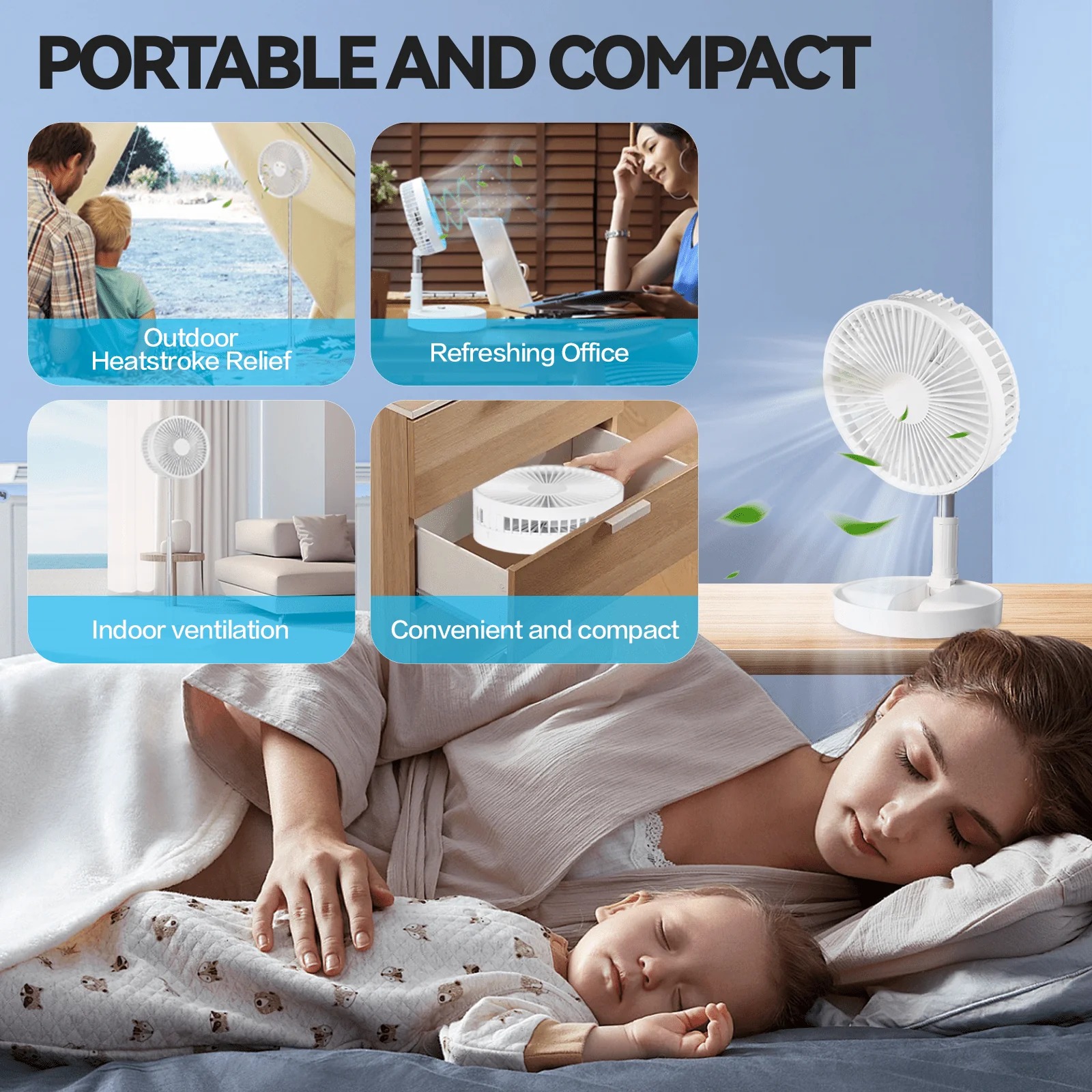 🏆Limited Time Sale 60% OFF🔥FOLDOUT 2-IN-1 PORTABLE TABLETOP & FLOOR FAN thumbnail 16