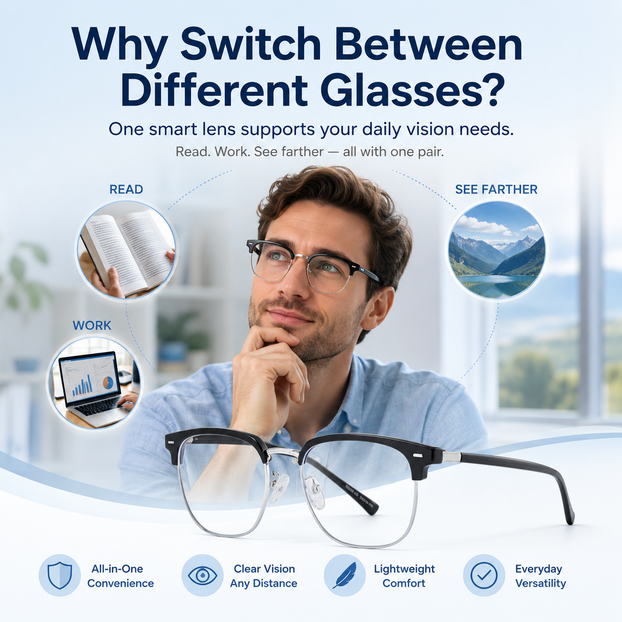 🔥 HOT DEAL Save Up To 50% Automatic Zoom Anti-Blue Light Smart Glasses thumbnail 6