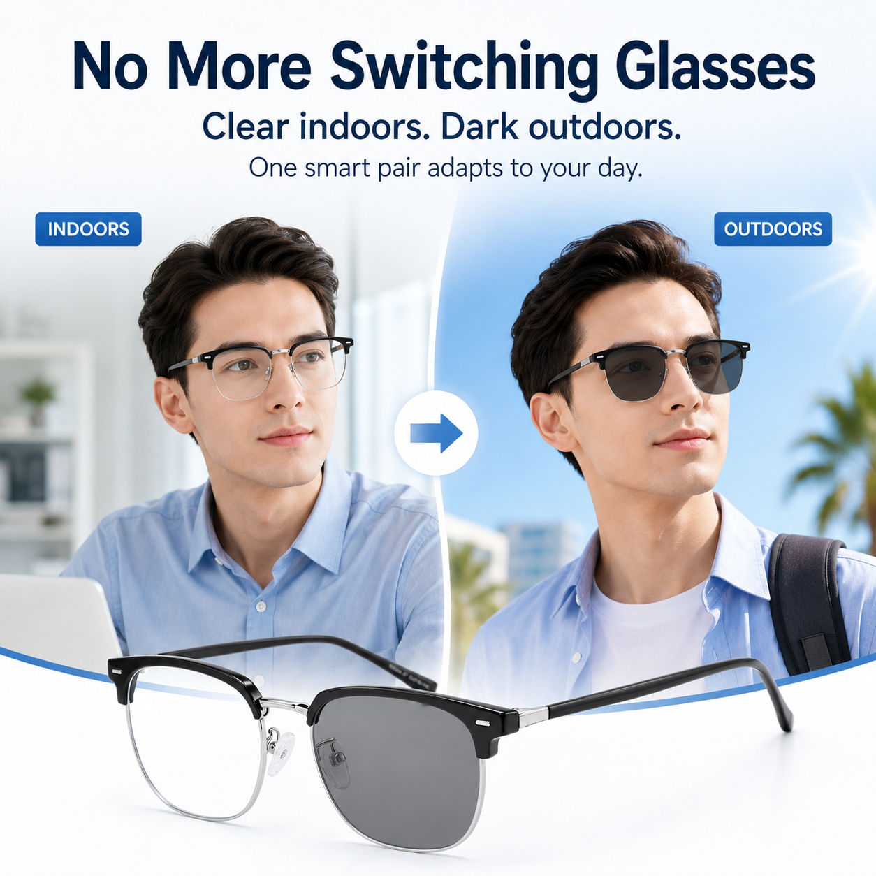 🔥 HOT DEAL Save Up To 50% Automatic Zoom Anti-Blue Light Smart Glasses thumbnail 8