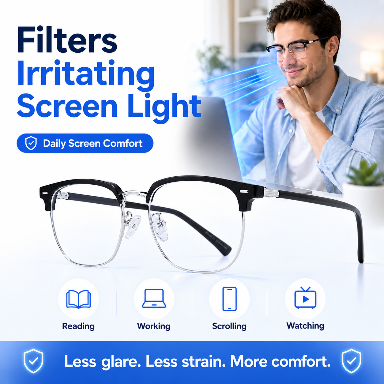 🔥 HOT DEAL Save Up To 50% Automatic Zoom Anti-Blue Light Smart Glasses thumbnail 11