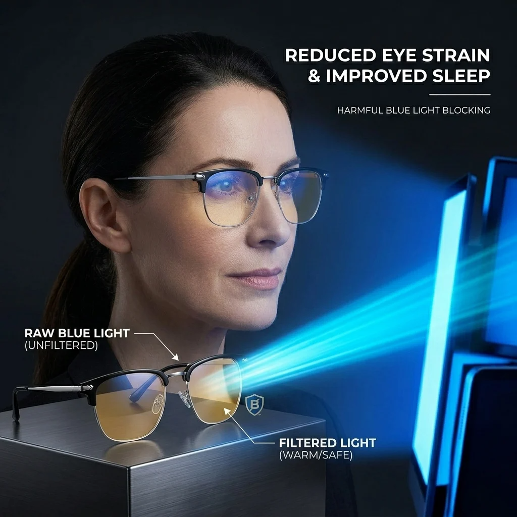 🔥 HOT DEAL Save Up To 50% Automatic Zoom Anti-Blue Light Smart Glasses - Image 1