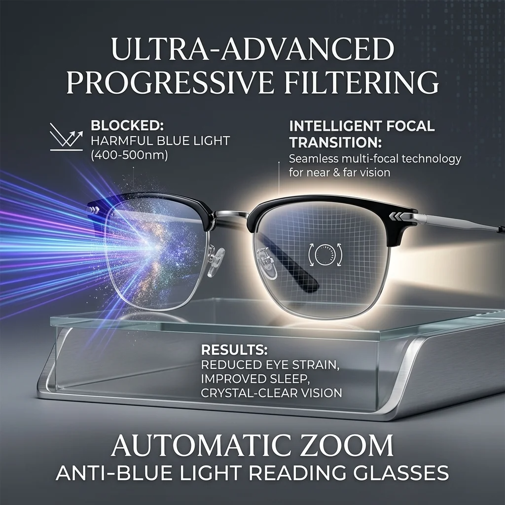 🔥 HOT DEAL Save Up To 50% Automatic Zoom Anti-Blue Light Smart Glasses thumbnail 2
