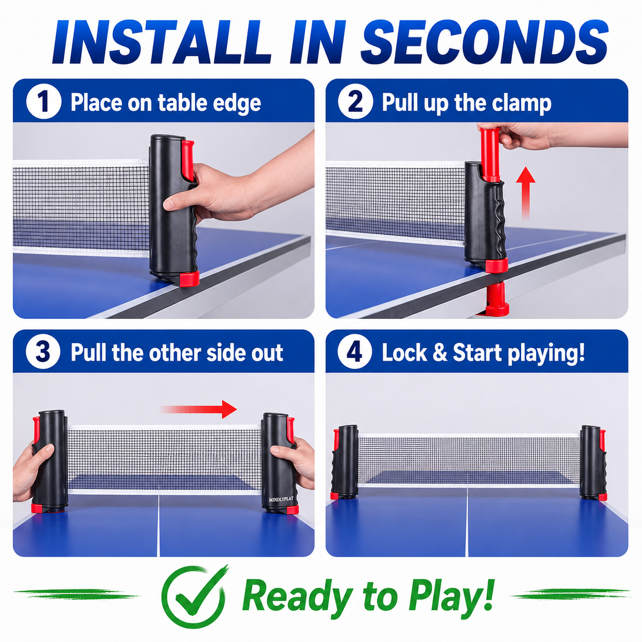 🔥Hot Deal Summer SALE OFF UP TO 50% + Free Shipping🔥All-In-One Table Tennis Set thumbnail 4