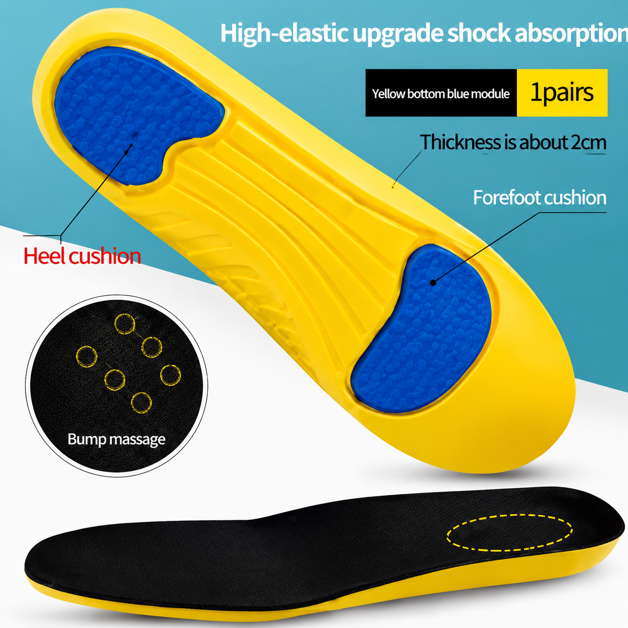 🔥💥 HOT DEAL Save Up To 70% 👣🔥 Sport Insoles for Men & Women 👟 thumbnail 5