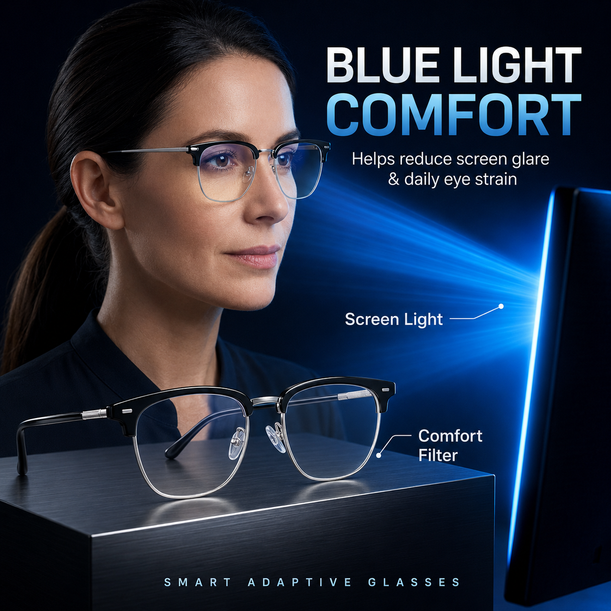 🔥 HOT DEAL Save Up To 50% Automatic Zoom Anti-Blue Light Smart Glasses