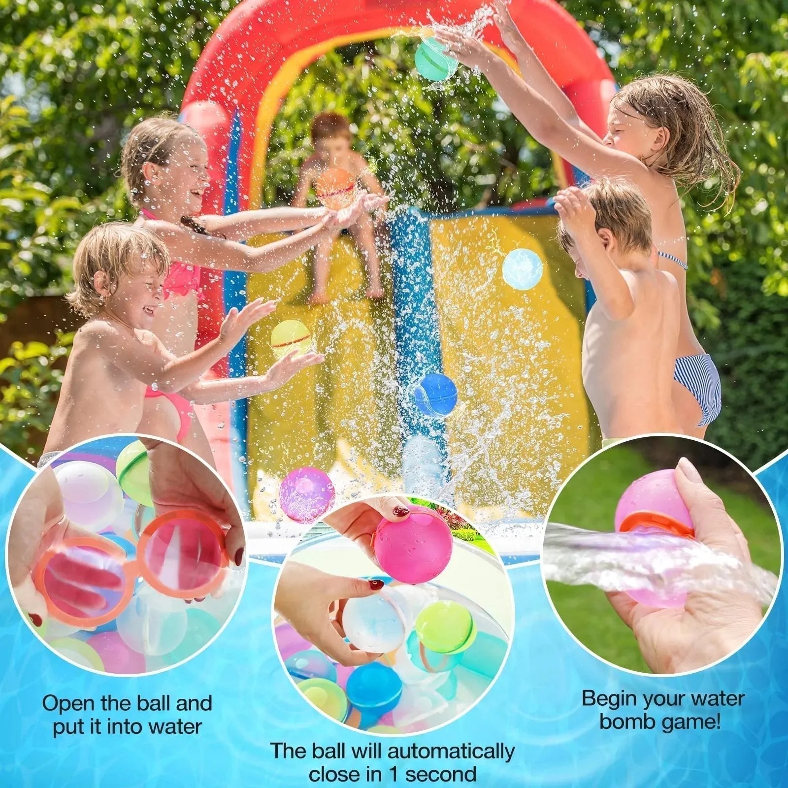 💎Hot Deal Summer Sale Off 70% 🎉Reusable self-sealing water balloons🌊 thumbnail 2