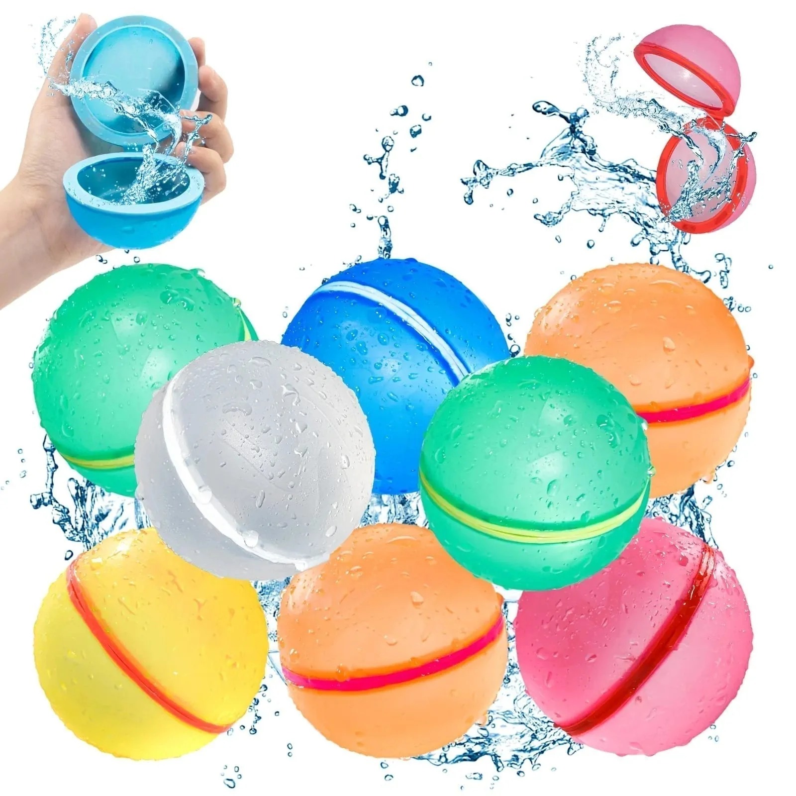 💎Hot Deal Summer Sale Off 70% 🎉Reusable self-sealing water balloons🌊 thumbnail 7