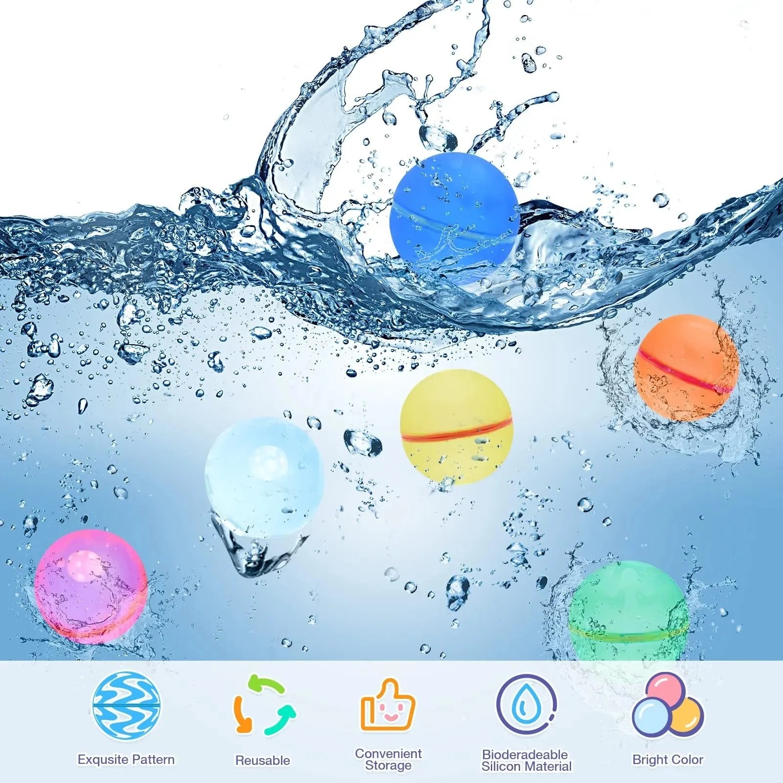 💎Hot Deal Summer Sale Off 70% 🎉Reusable self-sealing water balloons🌊 thumbnail 4