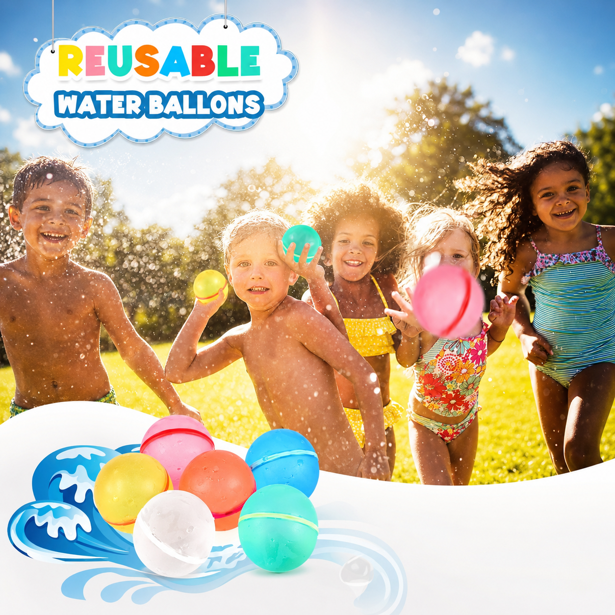 💎Hot Deal Summer Sale Off 70% 🎉Reusable self-sealing water balloons🌊 - Image 1