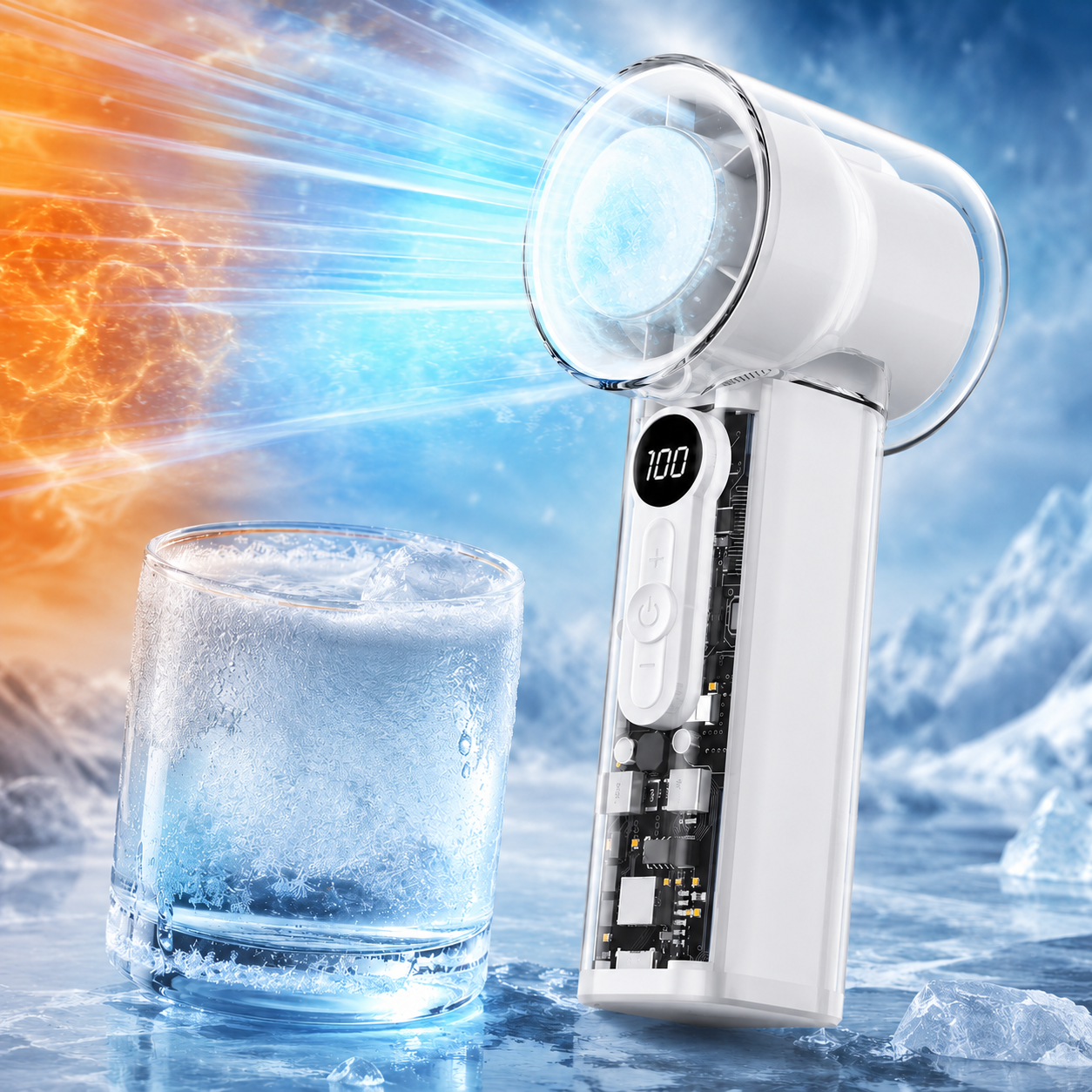 🔥 Hot Sale 50% OFF + Free Shipping🔥❄️Bladeless Portable Refrigeration Fan❄️ thumbnail 7