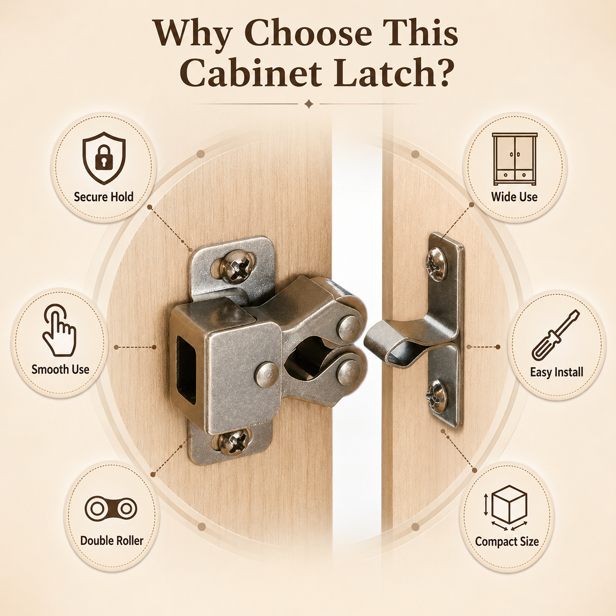 🔥💥 HOT DEAL Save Up To 70%🔩 Reliable Double Roller Catch for Everyday Use thumbnail 9