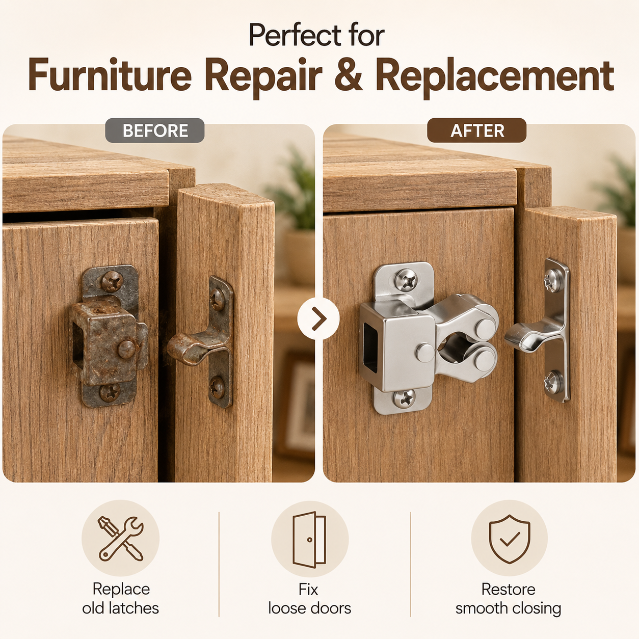 🔥💥 HOT DEAL Save Up To 70%🔩 Reliable Double Roller Catch for Everyday Use thumbnail 6