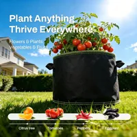 🔥 Hot Sale 69% OFF 🌱5 Pieces 5 Gallon Grow Bag Heavy Duty Aeration Fabric Pots with Handles for Vegetables, Fruits 🪴 thumbnail 2