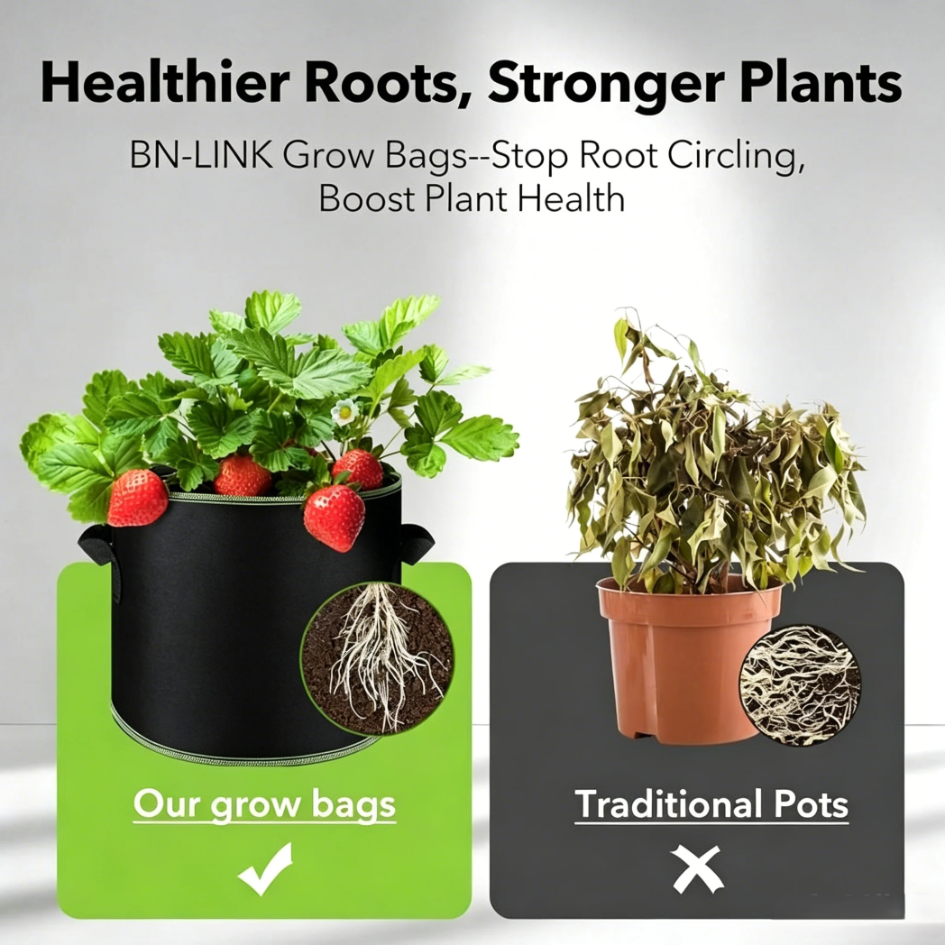🔥 Hot Sale 69% OFF 🌱5 Gallon Grow Bag Heavy Duty Aeration Fabric Pots with Handles for Vegetables, Flowers & Fruits 🪴 thumbnail 5