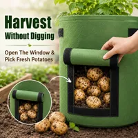 🔥 Hot Sale 59% OFF 🌱Fabric Potato Grow Bag with Harvest Window for Patato or vegetables🪴 thumbnail 2