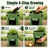 🔥 Hot Sale 59% OFF 🌱Fabric Potato Grow Bag with Harvest Window for Patato or vegetables🪴 thumbnail 5