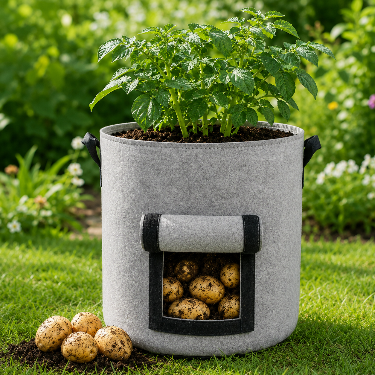 🔥 Hot Sale 59% OFF 🌱Fabric Potato Grow Bag with Harvest Window for Patato or vegetables🪴 thumbnail 11