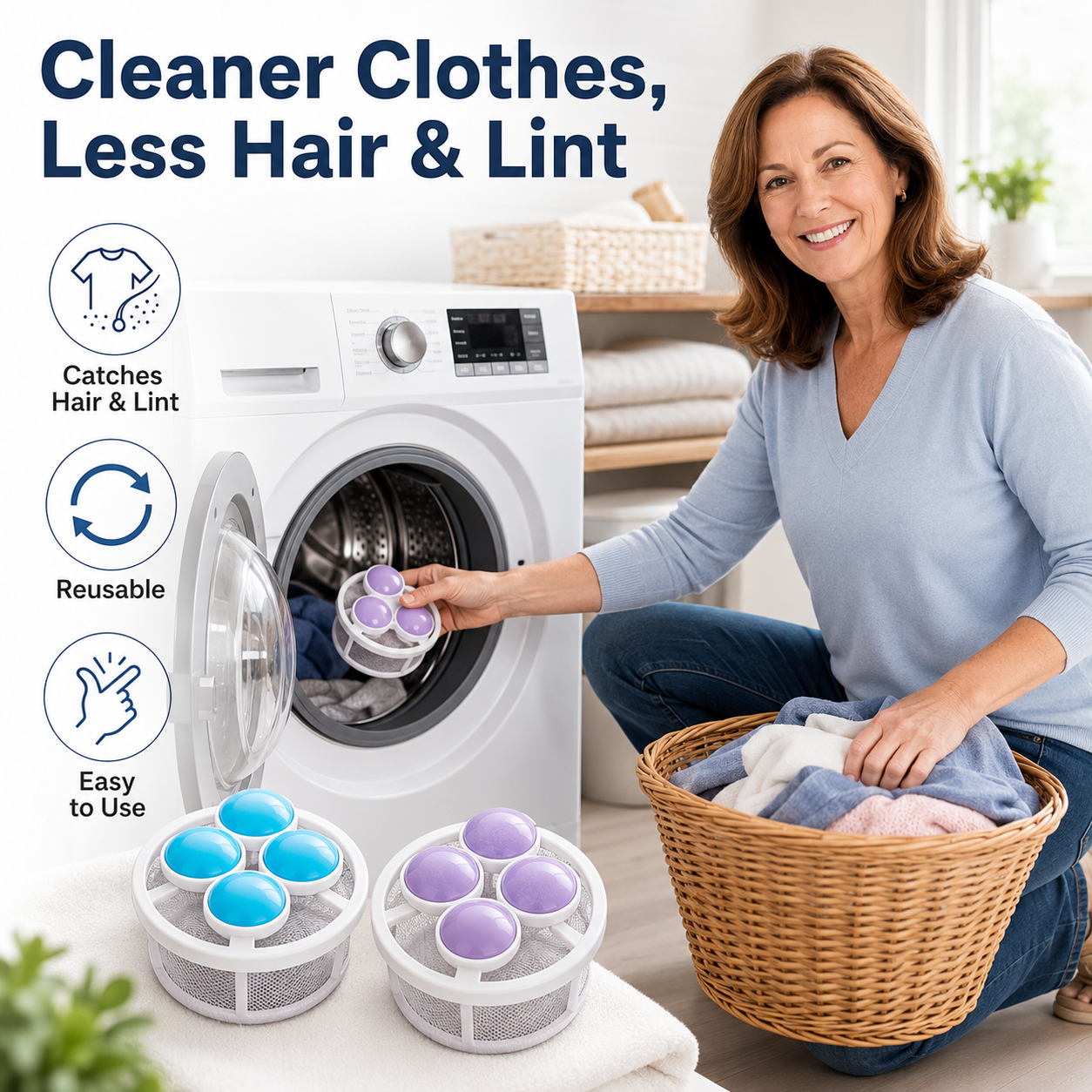 🔥Save 50% This Summer 🔥- Say Goodbye To Hair & Lint In The Wash 🧽 thumbnail 3