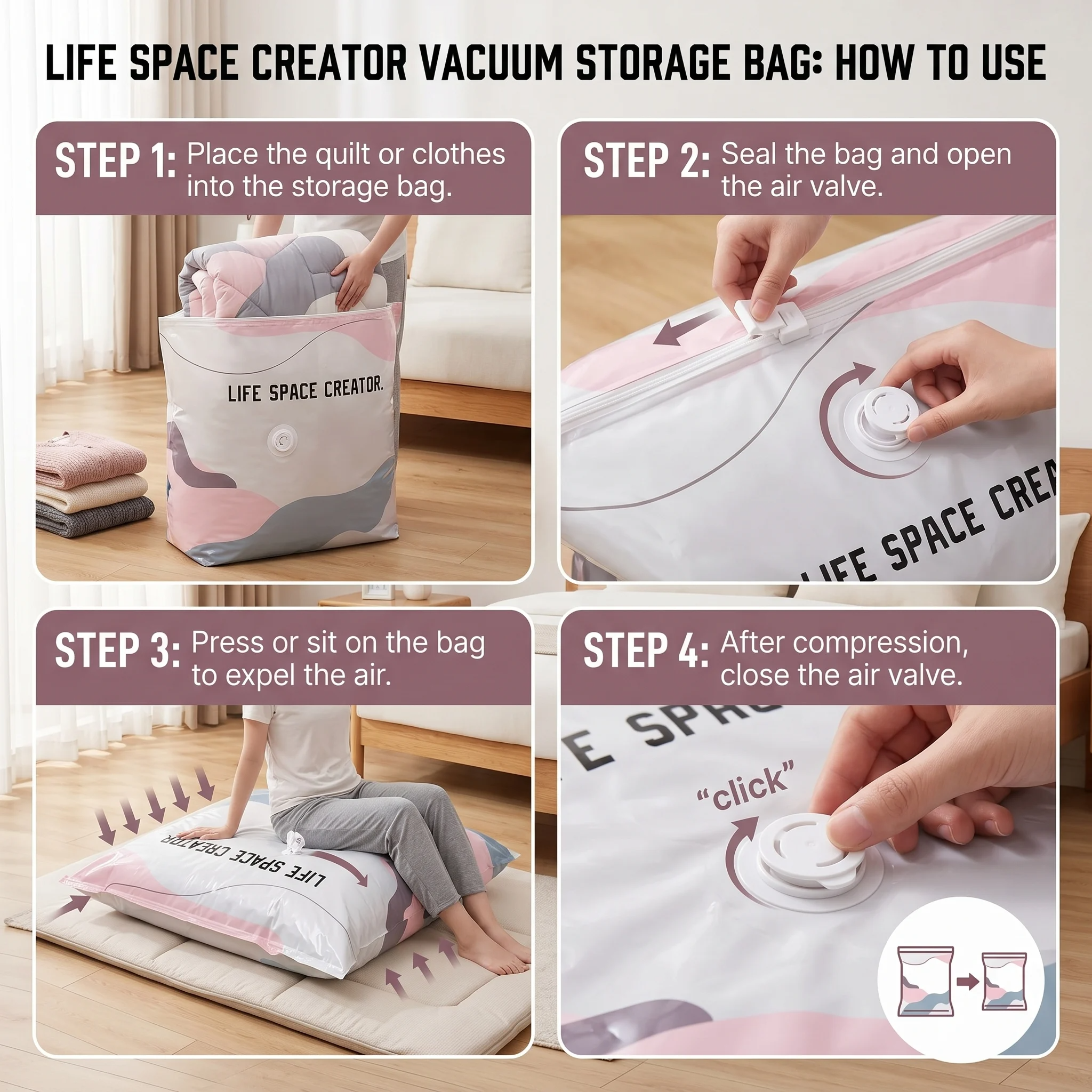 🔥 Hot Sale 59% OFF + Free Shipping🔥 Vacuum Bags – No Pump Needed thumbnail 3