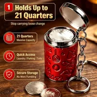 🔥 Limited Deal: Get 50% OFF🔥 Mini Coin Storage Keychain thumbnail 1