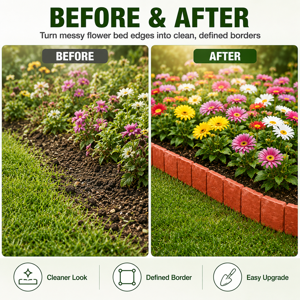 🔥 Hot Sale 59% OFF 🚧🌱🚧10Pcs/Set Stone-effect garden fence thumbnail 2
