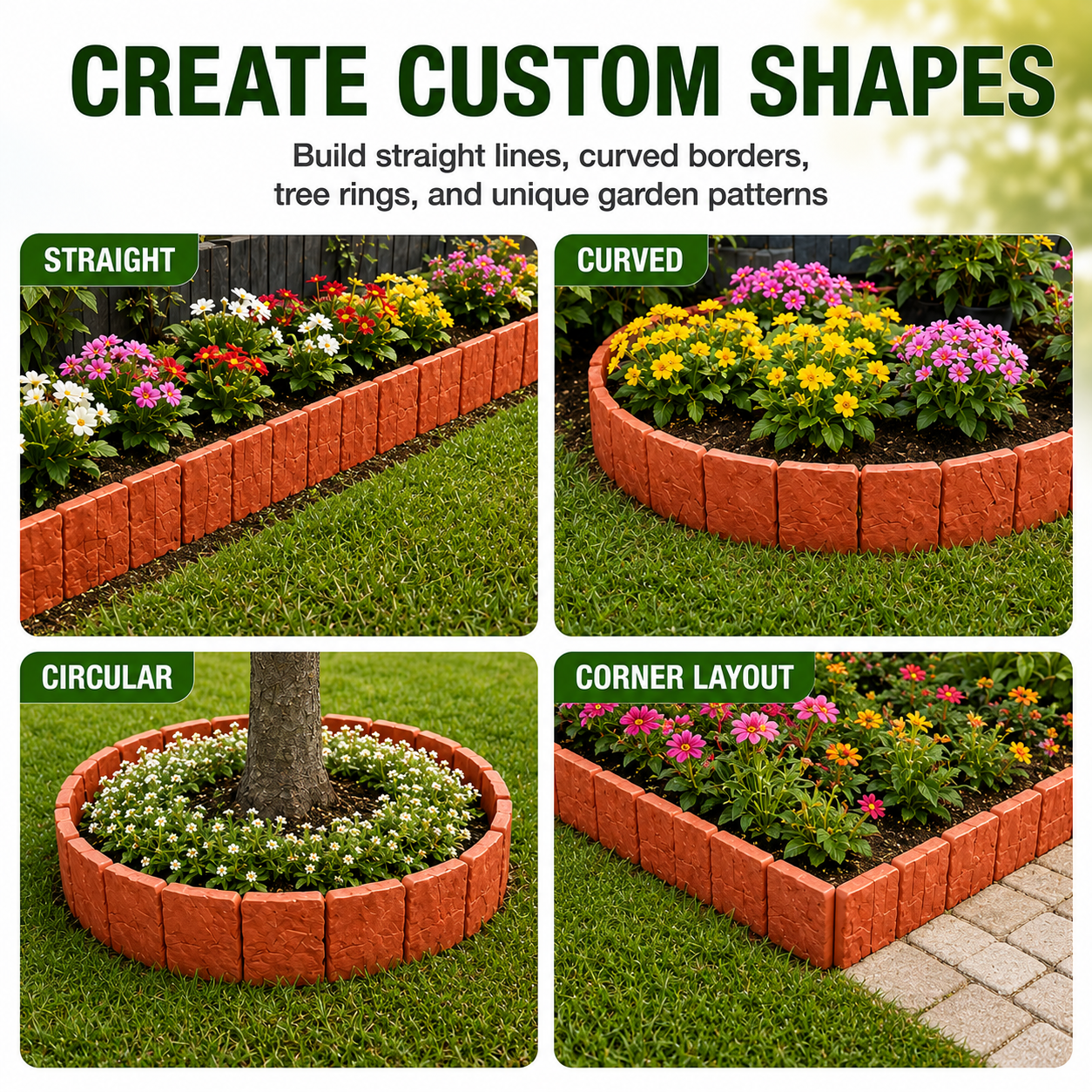 🔥 Hot Sale 59% OFF 🚧🌱🚧10Pcs/Set Stone-effect garden fence thumbnail 8