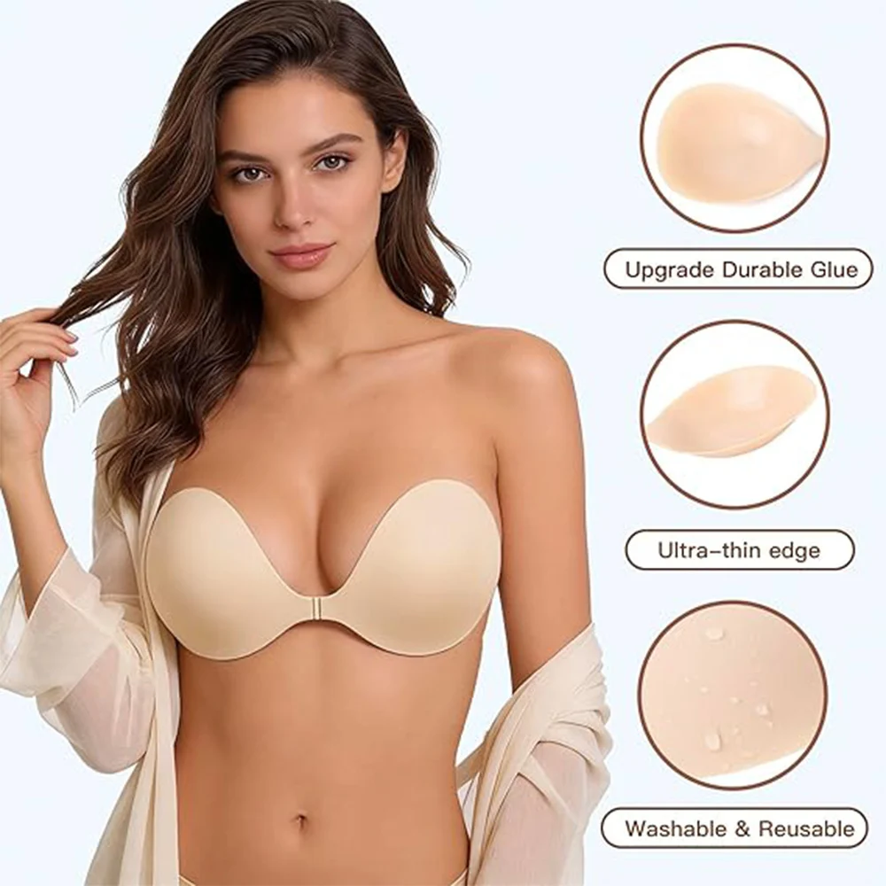 🔥💥 HOT DEAL Save Up To 70% Invisible Lift Bra Inserts thumbnail 7