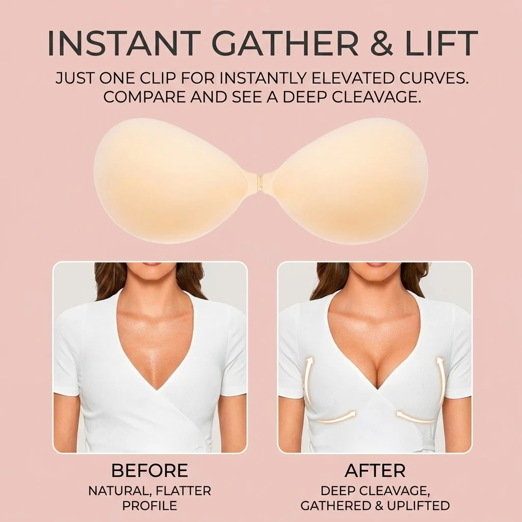 🔥💥 HOT DEAL Save Up To 70% Invisible Lift Bra Inserts thumbnail 9