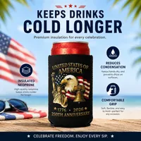 🔥 Hot Sale 59% OFF 4th Of July Usa 250th Anniversary - Can Cooler thumbnail 4