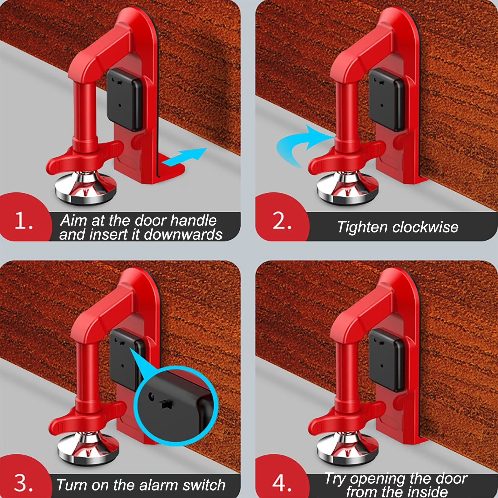 🔥Last Day 50% OFF🚨Portable Alarm Door Stopper thumbnail 3