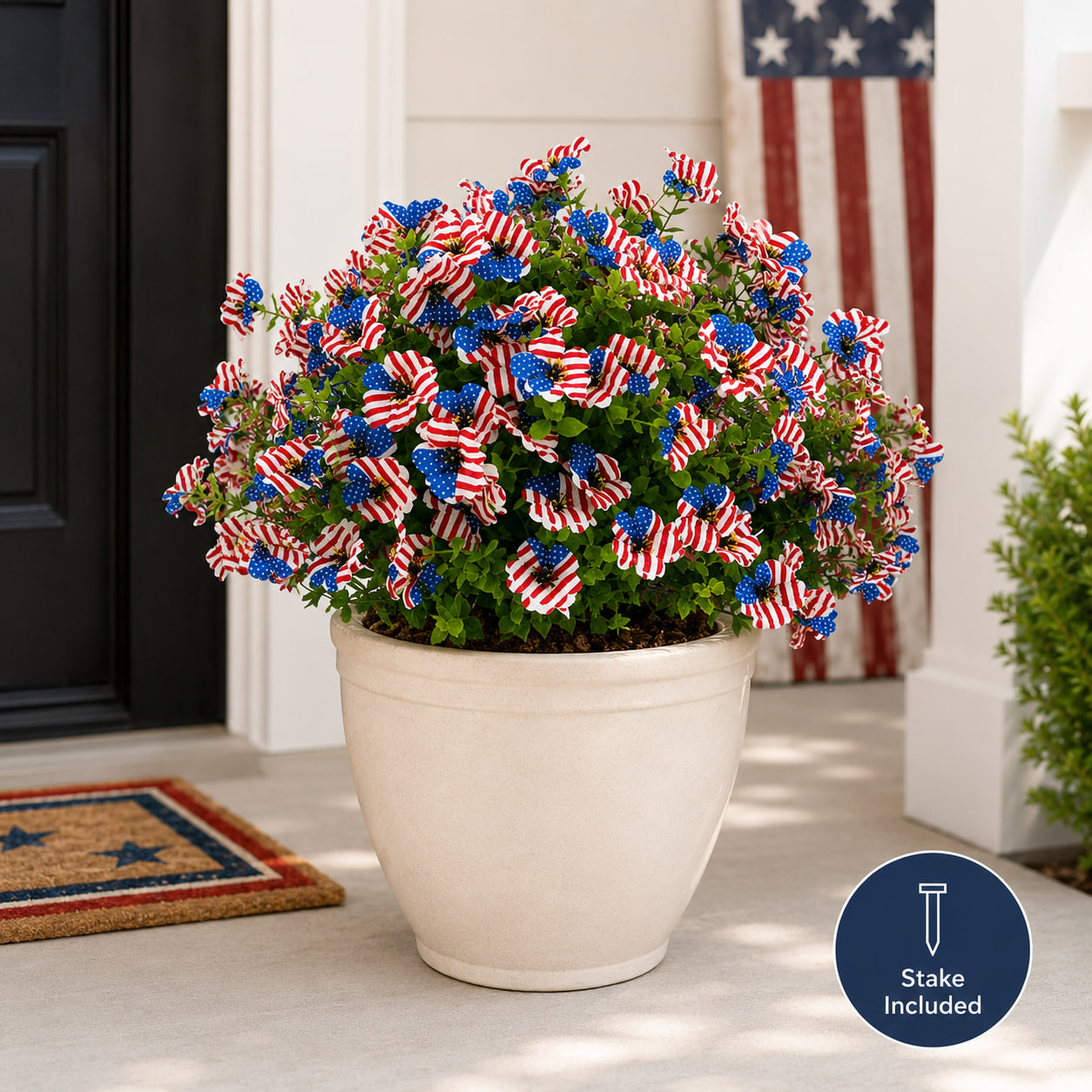 🔥 Hot Sale 69% OFF 🌷250th US iIndependence Day - Eucalyptus Flower Artificial Fake Violet Flower Ground Stake thumbnail 12
