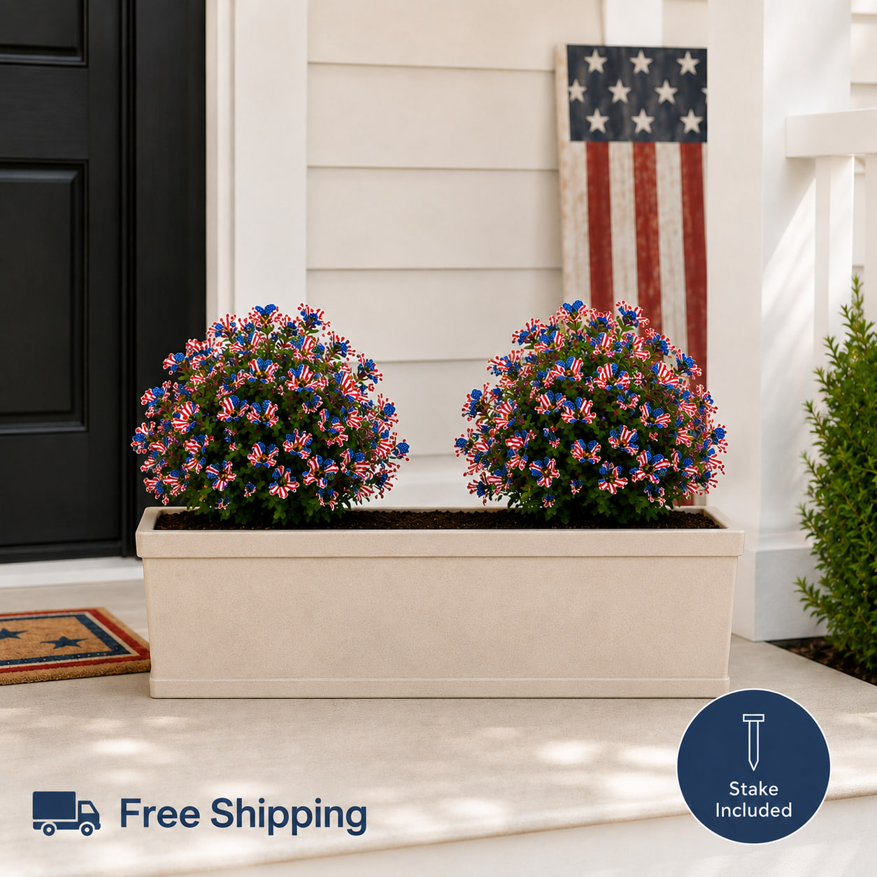 🔥 Hot Sale 69% OFF 🌷250th US iIndependence Day - Eucalyptus Flower Artificial Fake Violet Flower Ground Stake thumbnail 10