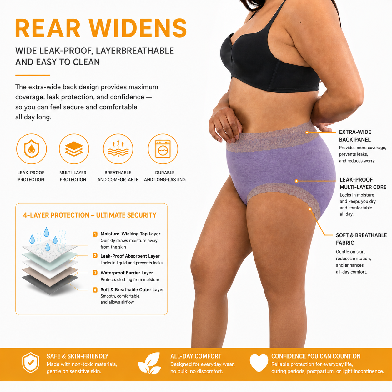 High-waisted Leak-proof Protective Panties 🔥Free Shipping🔥 thumbnail 3
