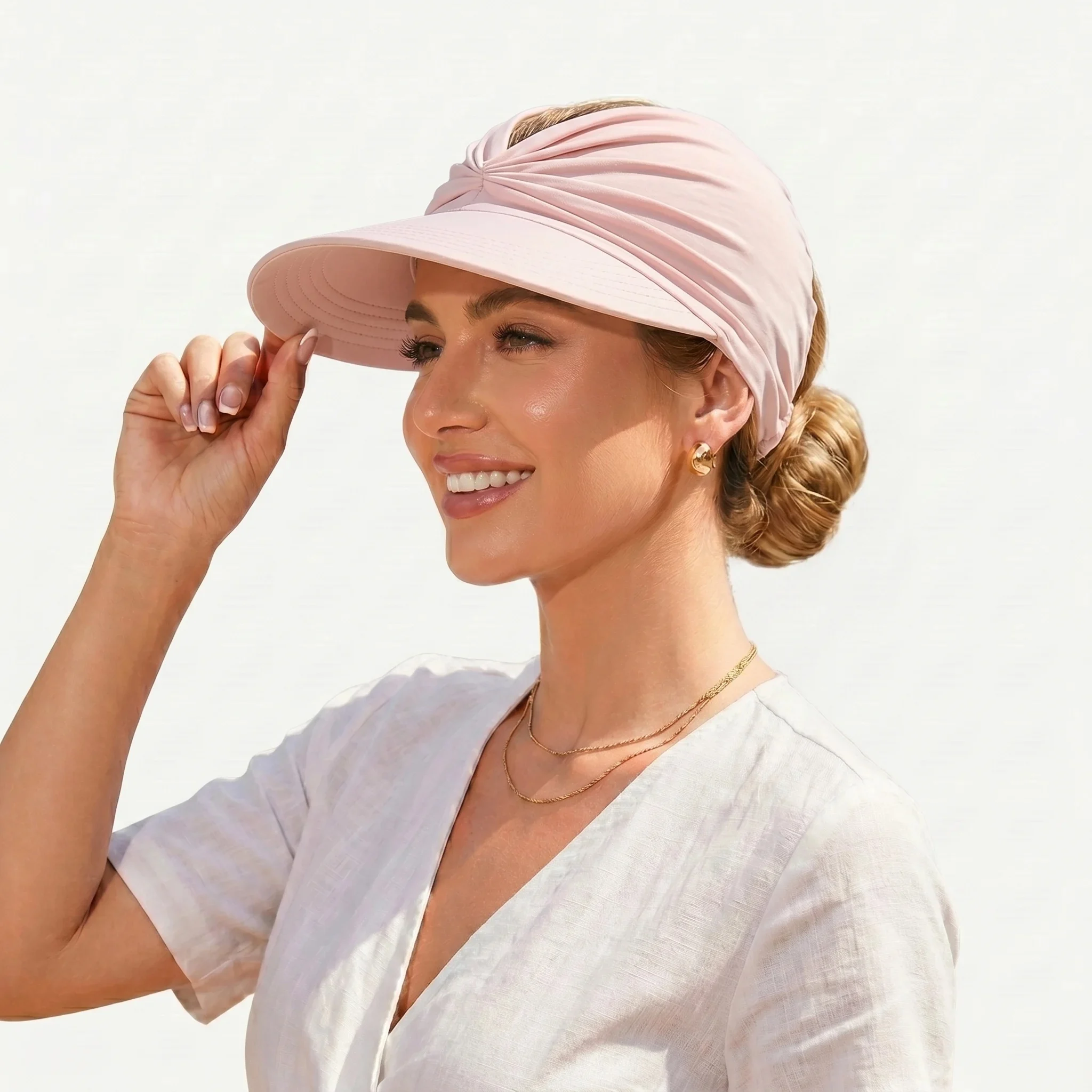 🔥 Summer Sale 50% Off 🔥Women’s UPF 50+ Wide Brim Sun Visor Hat – Breathable & Foldable thumbnail 15