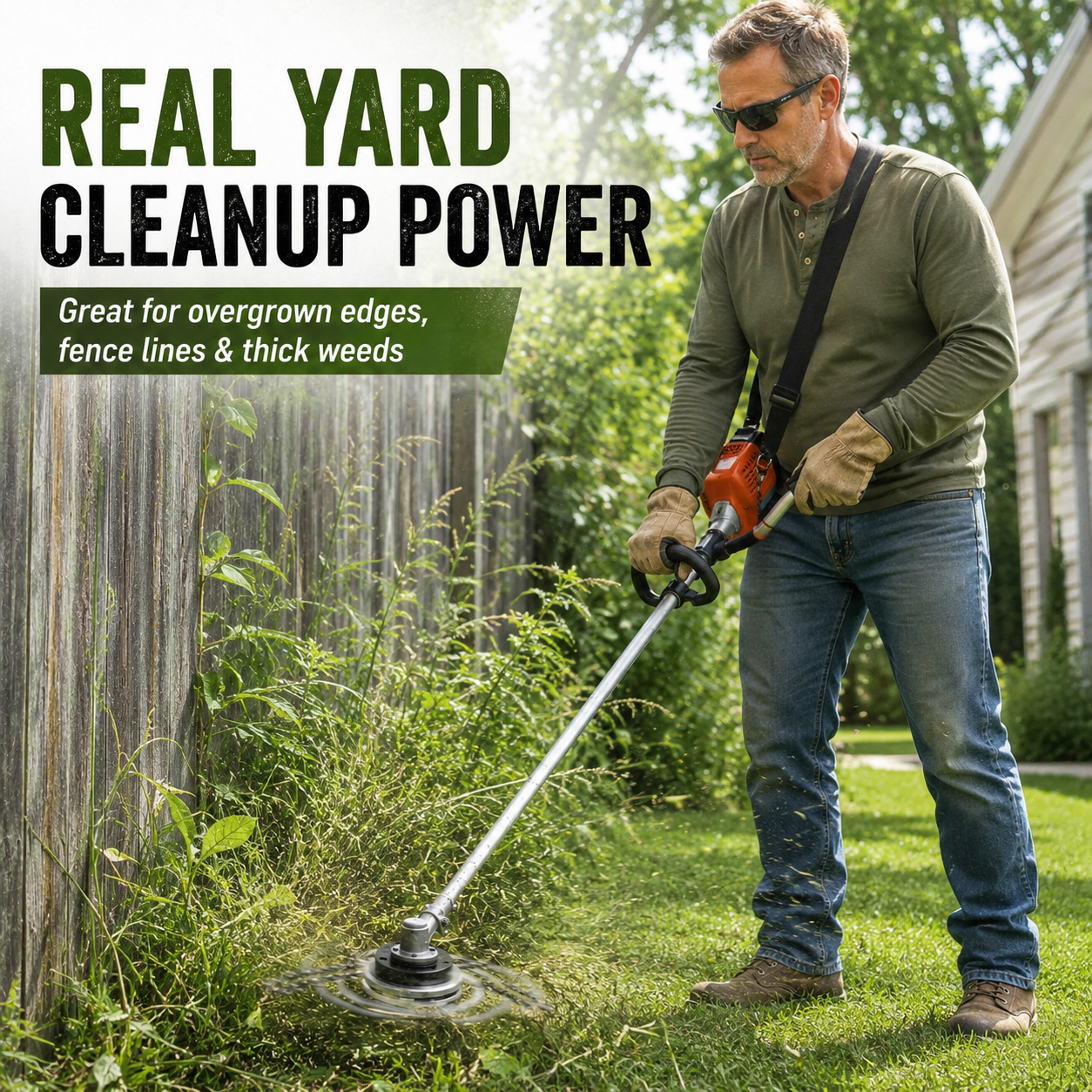 🔥 Hot Sale 59% OFF 🌿 Heavy-Duty Chain Trimmer Head - 🪵 Cuts More Than Regular Grass thumbnail 8