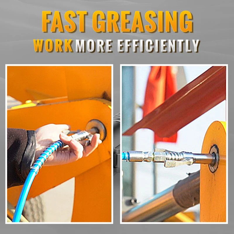 🔩✨ High Pressure Dual Handle Grease Gun Coupler with 360° Swivel for Automotive & Industrial Use 🚗⚙️ thumbnail 3