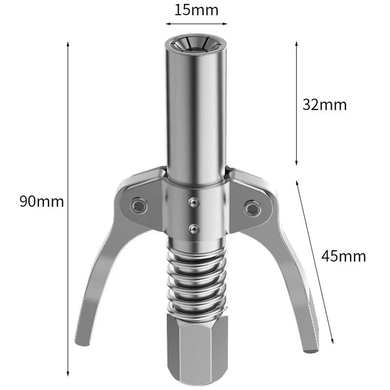 🔩✨ High Pressure Dual Handle Grease Gun Coupler with 360° Swivel for Automotive & Industrial Use 🚗⚙️ thumbnail 8