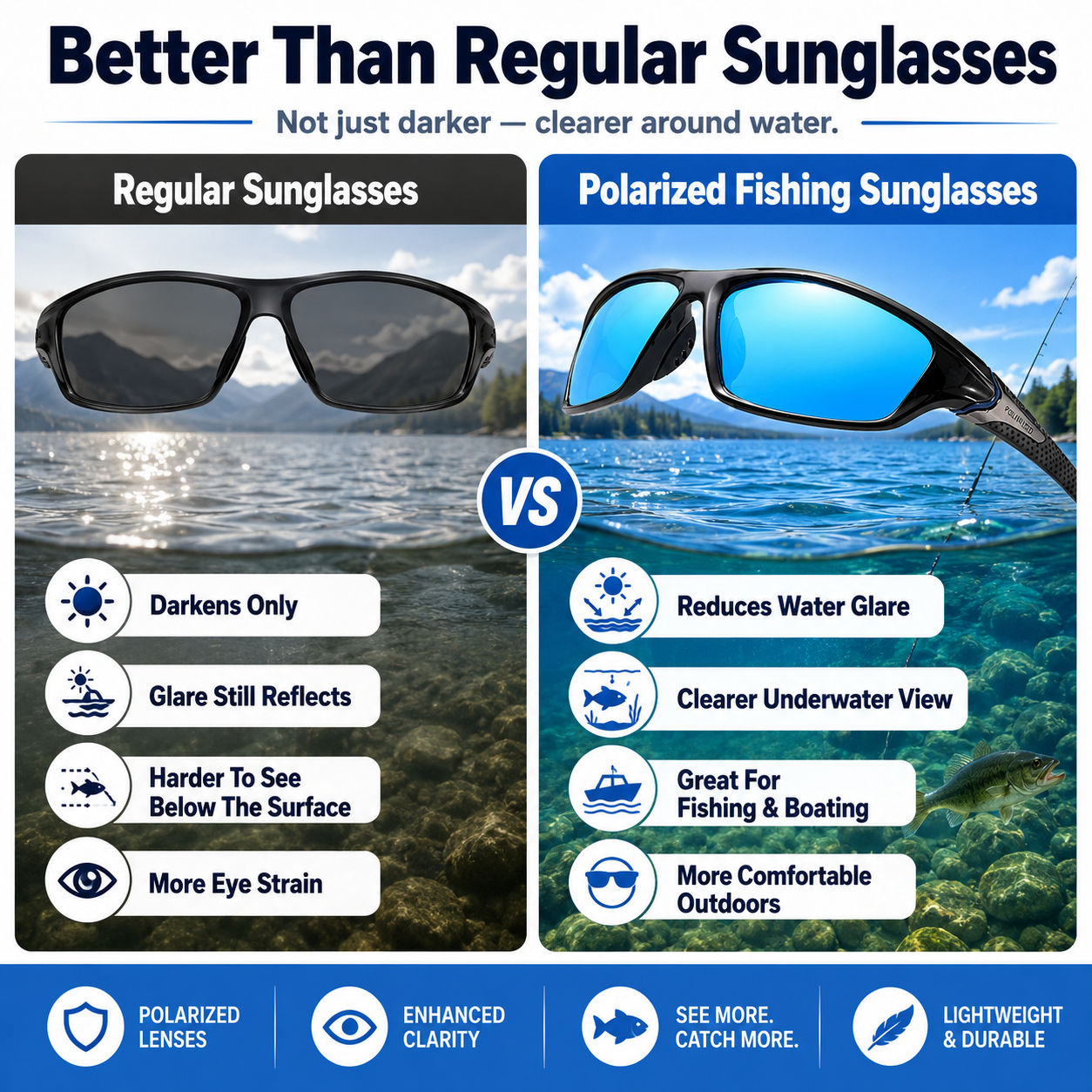🔥 HOT DEAL — Save Up To 50% Polarized Fishing Sunglasses That Cut Water Glare & Help You See Beneath The Surface 🔥 thumbnail 3
