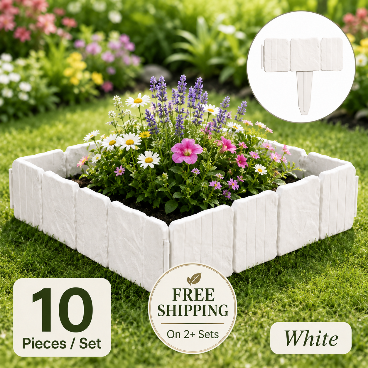 🔥 Hot Sale 59% OFF + Free Shipping 🚧🌱🚧10Pcs/Set Stone-effect garden fence thumbnail 11