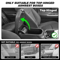 🔥 HOT DEAL — Save Up To 60% 🚗 Car Console Organizer – PU Leather Armrest, Side Storage, Cup Holder thumbnail 8