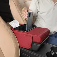 🔥 HOT DEAL — Save Up To 60% 🚗 Car Console Organizer – PU Leather Armrest, Side Storage, Cup Holder thumbnail 5