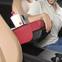 🔥 HOT DEAL — Save Up To 60% 🚗 Car Console Organizer – PU Leather Armrest, Side Storage, Cup Holder thumbnail 4