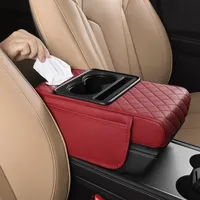 🔥 HOT DEAL — Save Up To 60% 🚗 Car Console Organizer – PU Leather Armrest, Side Storage, Cup Holder thumbnail 6